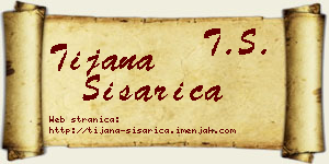 Tijana Šišarica vizit kartica